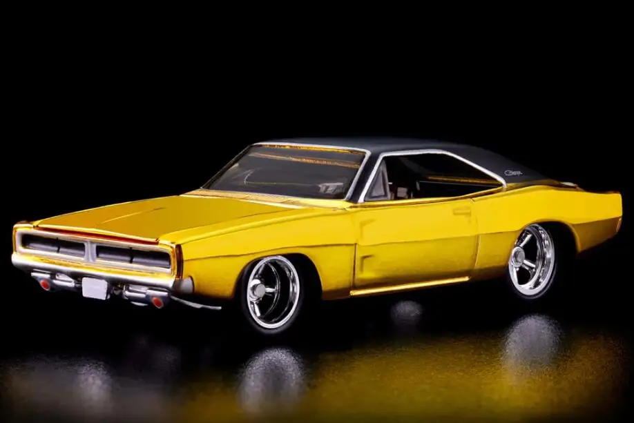 

Hot Wheels Cars RLC Dodge Charger Gold Plating 1/64 Metal Die-cast Model Collection Toy Vehicles