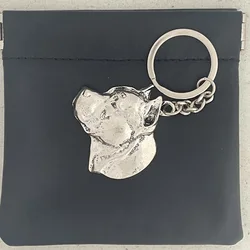 Environmentally Friendly Metal American Pit Bull Embossed Keychain Staffordshire Dog Embossed Keychain Popular And High Sales