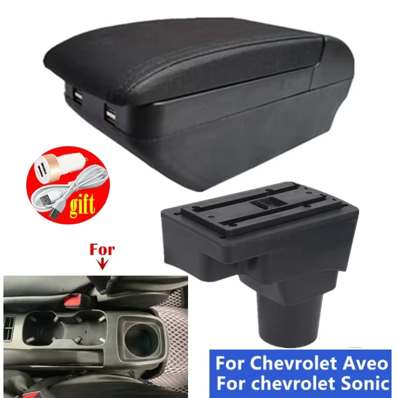 

Car central armrest box For Chevrolet Sonic Armrest Box For Chevrolet Aveo Car Armrest box Storage Box Dedicated Retrofit