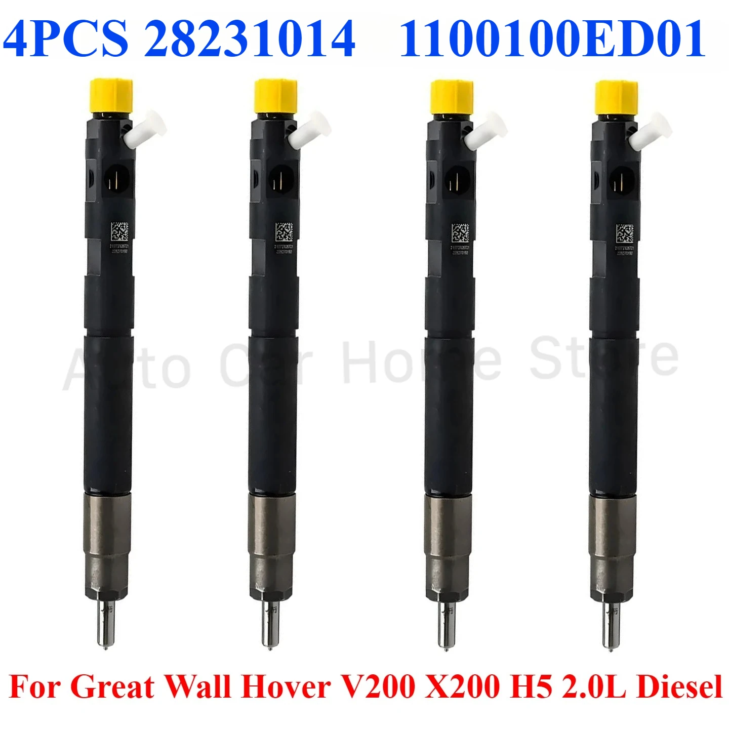 

4PCS New Diesel Fuel Injector 28231014 1100100-ED01 For GMW V200 X200 Hover H5 2.0T Engine GW4D20 2010-2015