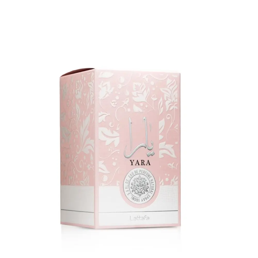 Lattafa Yara - Vainilla, Gourmand, Frutado, Floral - Eau De Parfum Fragancia Duradera para Mujer, 3.40 Onzas / 100 ml
