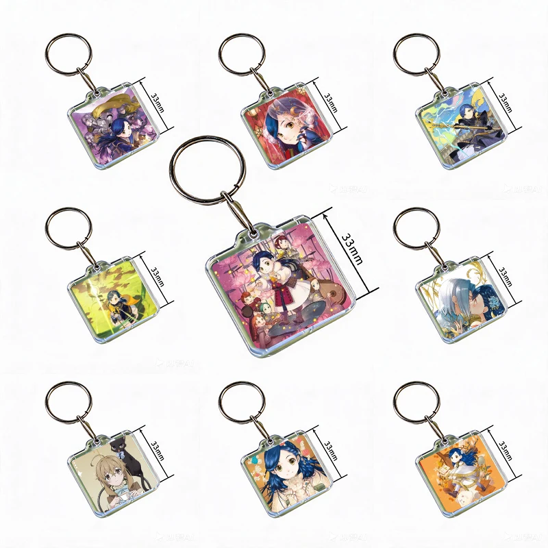 Rozemyne Cartoon Keychain Handmade Hanging Ornaments for Clothes Backpack Decoration Accessories Gifts with Friends