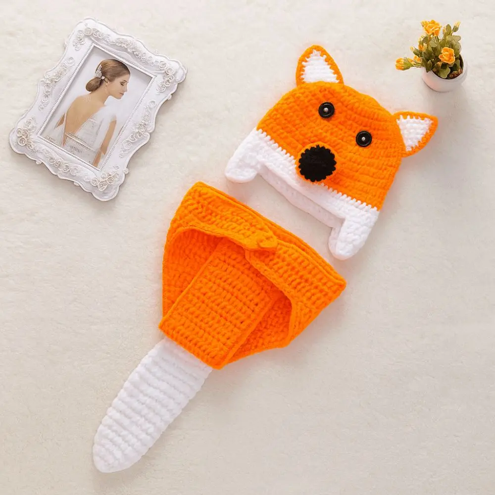 

Crochet Design Newborn Baby Suit Knit Fabric Photography Prop Crochet Knit Costume Photography Prop Outfits Infant Wear