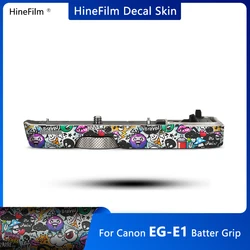 Hinefilm Skin for Canon EG-E1 Hand Grip Sticker RP Hand Grip Wrap Cover Film EGE1 EG E1 Extension Grip Skin