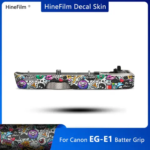 Hinefilm 스킨 캐논 EG-E1 핸드 그립 스티커, RP 핸드 그립 랩 커버 필름, EGE1 EG E1 익스텐션 그립 스킨
