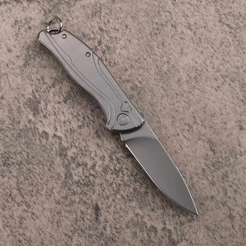 New all-steel folding knife portable self-defense key mini folding knife sharp fruit pocket folding knife