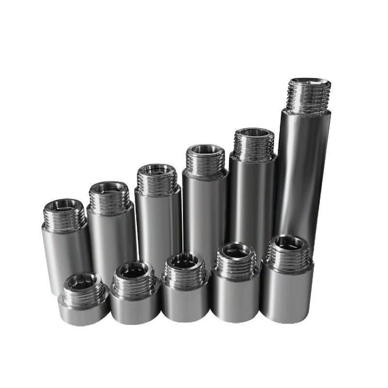 201 Stainless Steel Hexagon Socket Extension Fittings 1/2'' BSP Male to Female Thread Straight Connector Water Pipe Parts