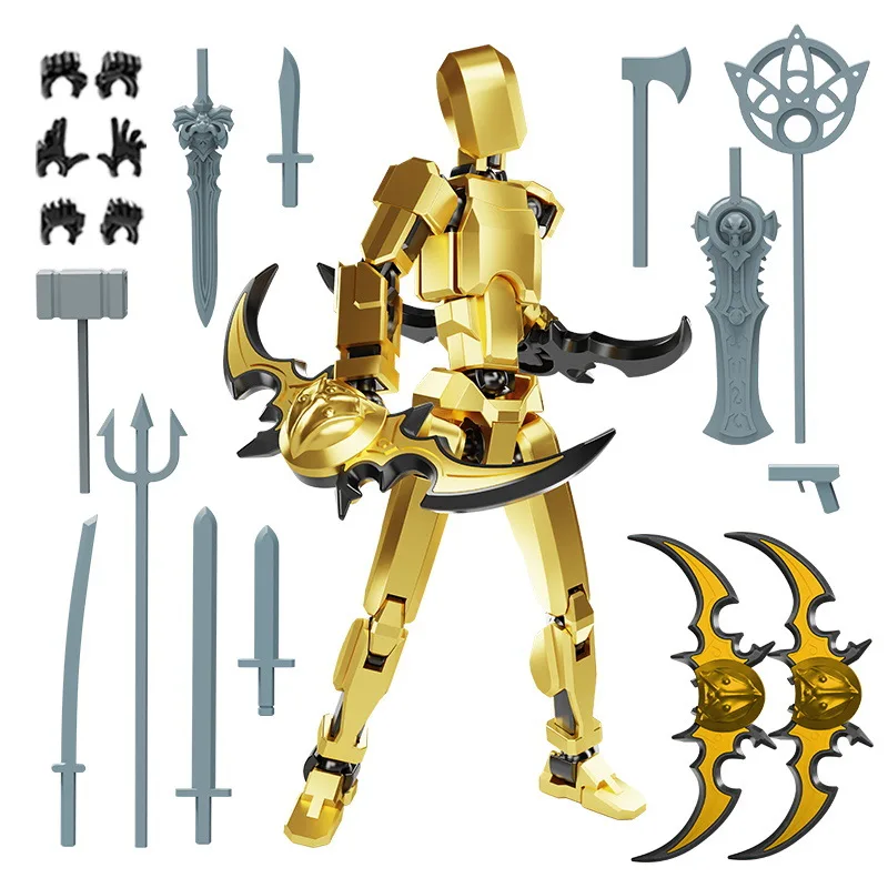 13 actiefiguren T13 figuur 3D-geprinte beweegbare Lucky 13 actiefiguur dummy speelgoed kinderen volwassenen ouder-kinderen spel