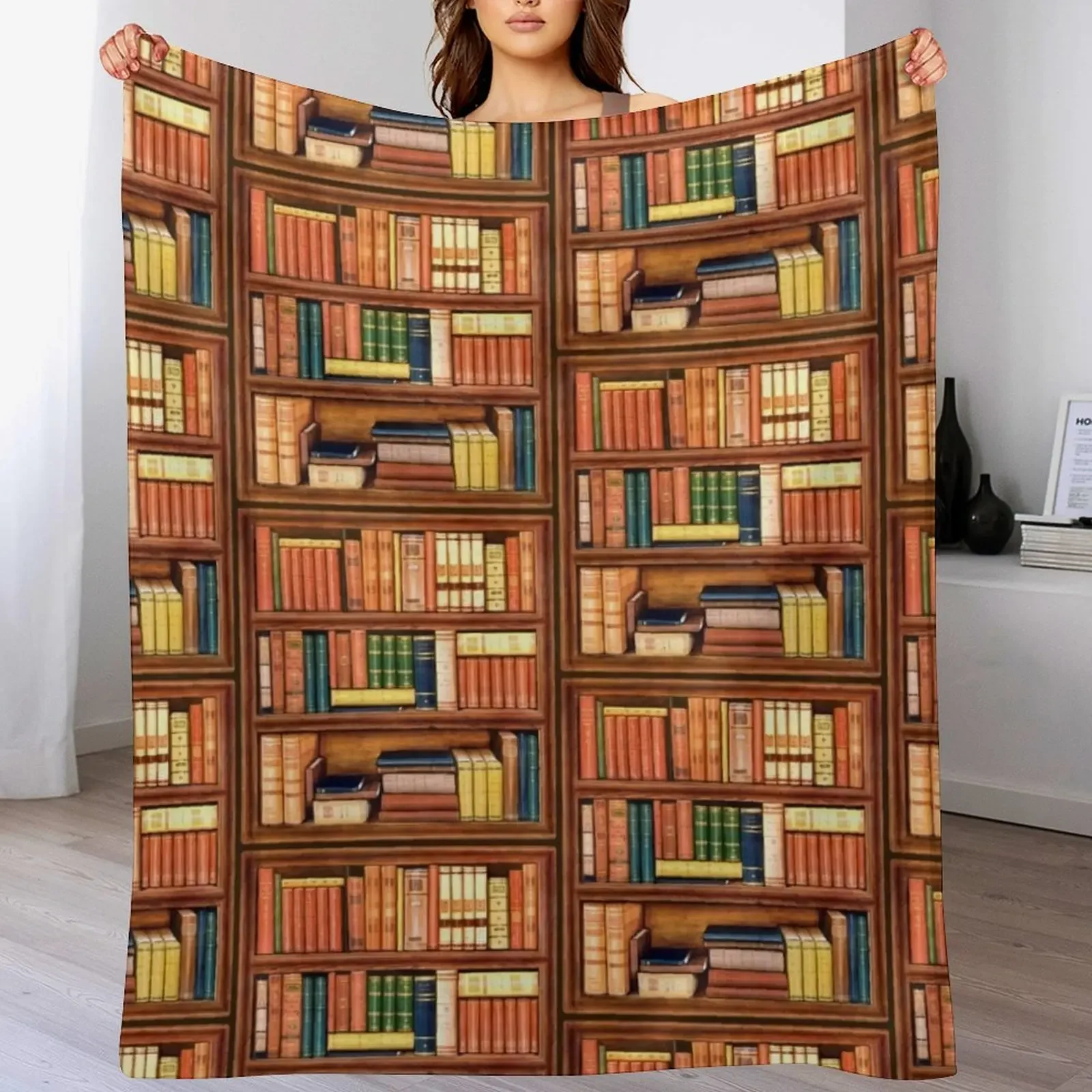 

Old Books Throw Blanket valentine gift ideas Single Soft Plaid Blankets For Sofas Blankets