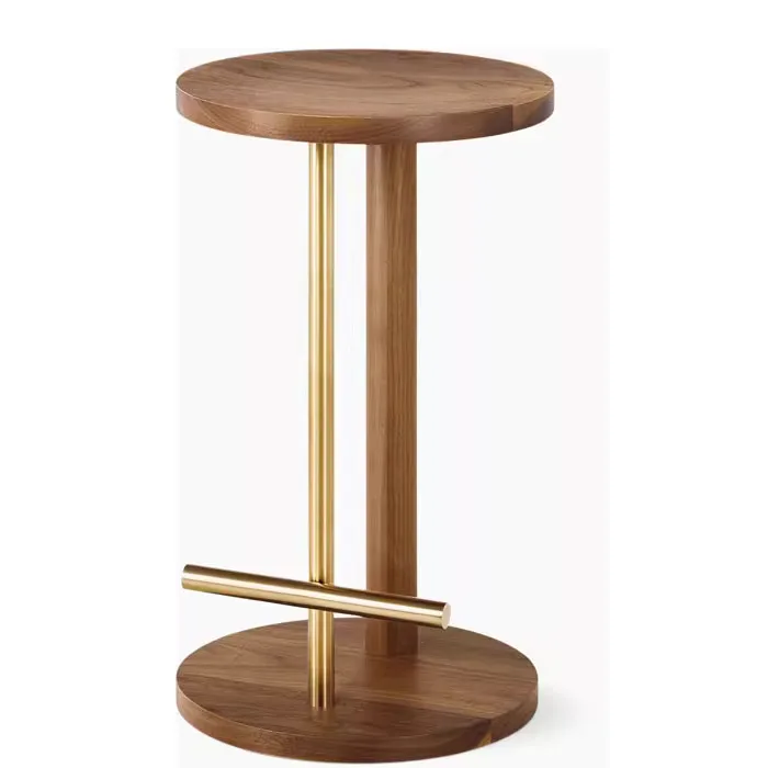 

#！ Modern r Bar Stool with Medieval Wabi-Sabi Style Solid Wood High Stool for Restaurants Cafes Industrial Style Bar Chair S