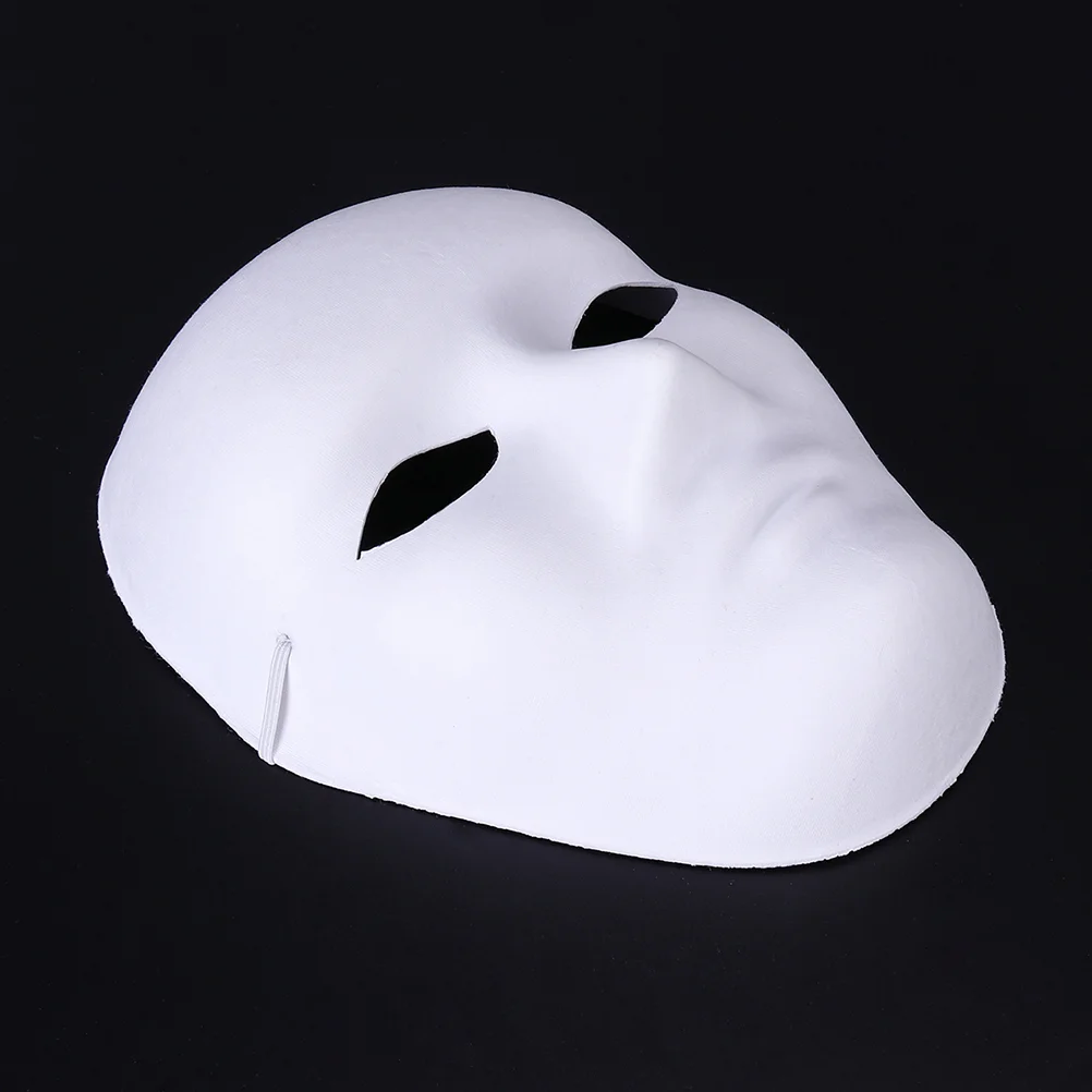 4 Pcs Party Mask White Masks Halloween Costumes Men Apparel Blank Adult Graffiti