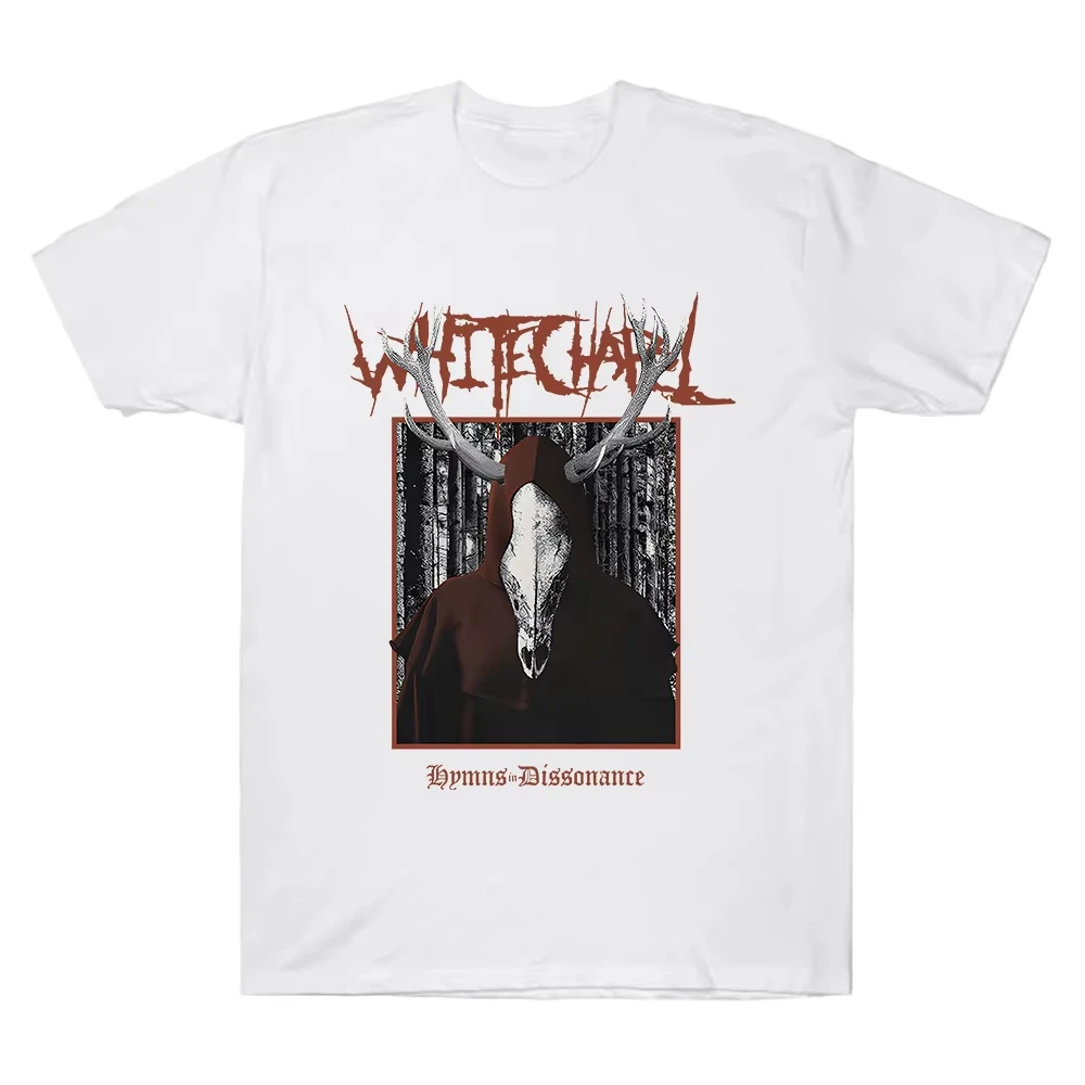 

Whitechapel Hymns in Dissonance T-shirt Rock Band Vintage Harajuku Aesthetic Clothing Unisex Women/Men Cotton High Street Tshirt