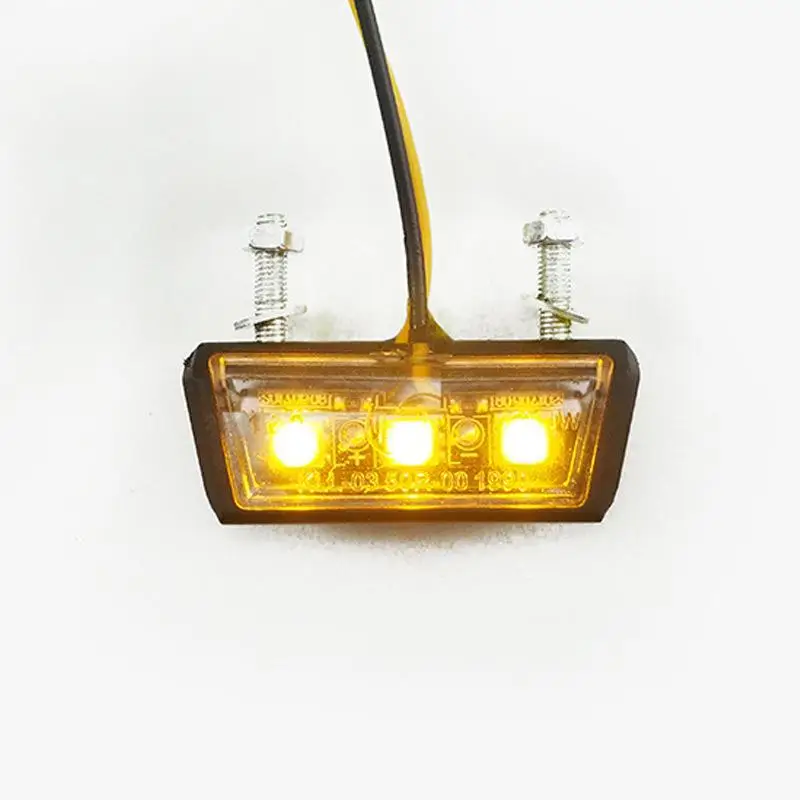 1 قطعة 12 فولت مصباح ليد مقاوم للماء دراجة نارية ضوء الترخيص دراجة نارية لوحة ترخيص الضوء الخلفي الذيل #3