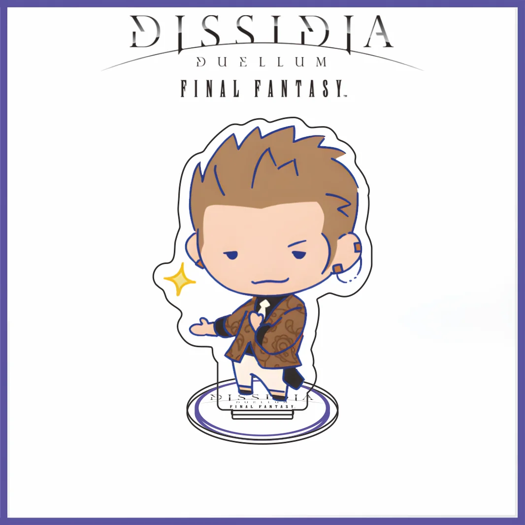 New Dissidia Final Fantasy Q Cartoon Series Acrylic Stand Tidus Rikku Game Character Desktop Ornament Anime Collectible Keychain