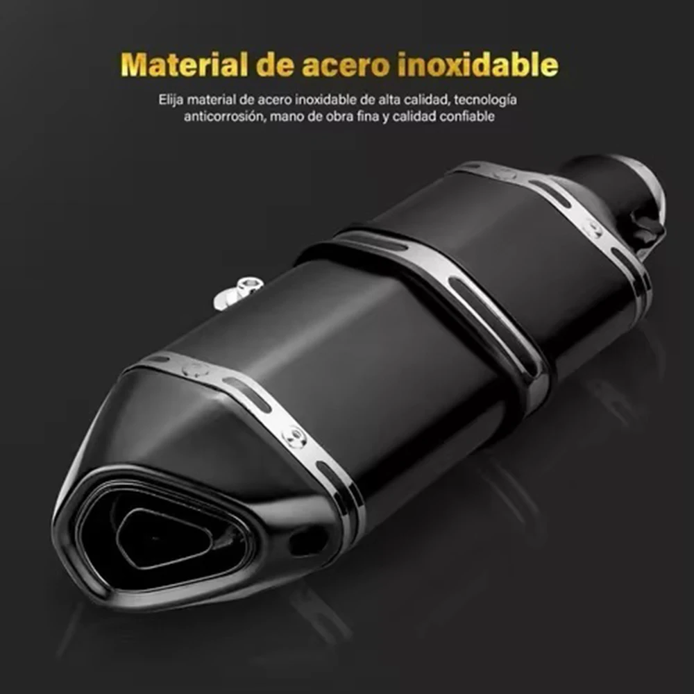 

51mm Motorcycle Exhaust Muffler Pipe 250cc 350cc 600cc Escape Moto Tube For Nmax Tmax530 Msx125 GSR600