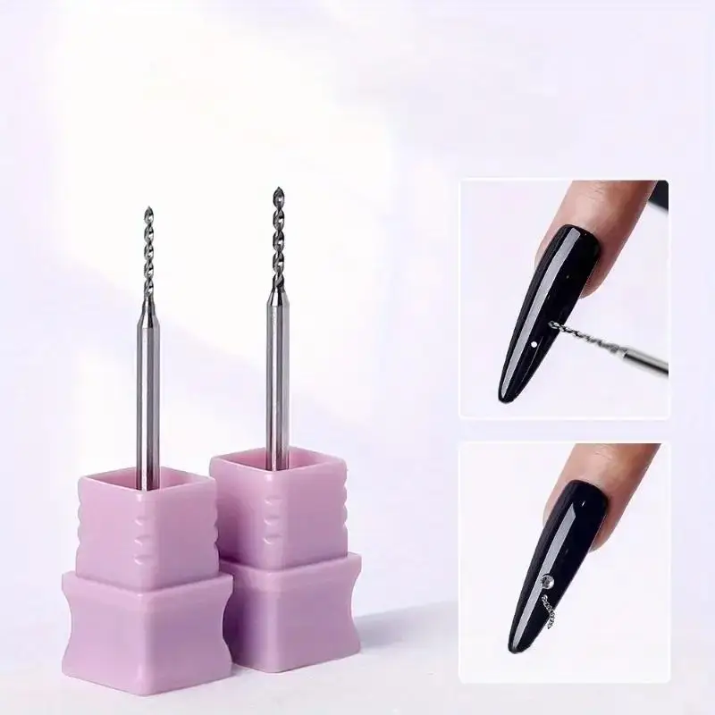 Brocas perforadoras para uñas de 1,0/1,2mm, para joyería, anillo abierto, accesorios de decoración para uñas, herramientas extendidas, herramientas de adornos para uñas