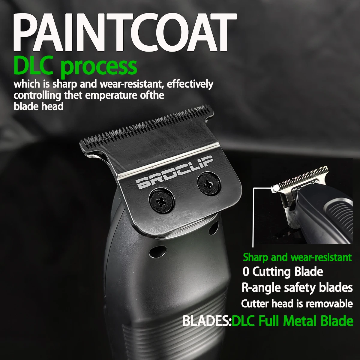 WMARK NG-8080 BRDCLIP FA1981 ماكينة قص الشعر الاحترافية 9000/7500 دورة في الدقيقة DLC معدن كامل O شفرة القطع شاشة LED للرجال