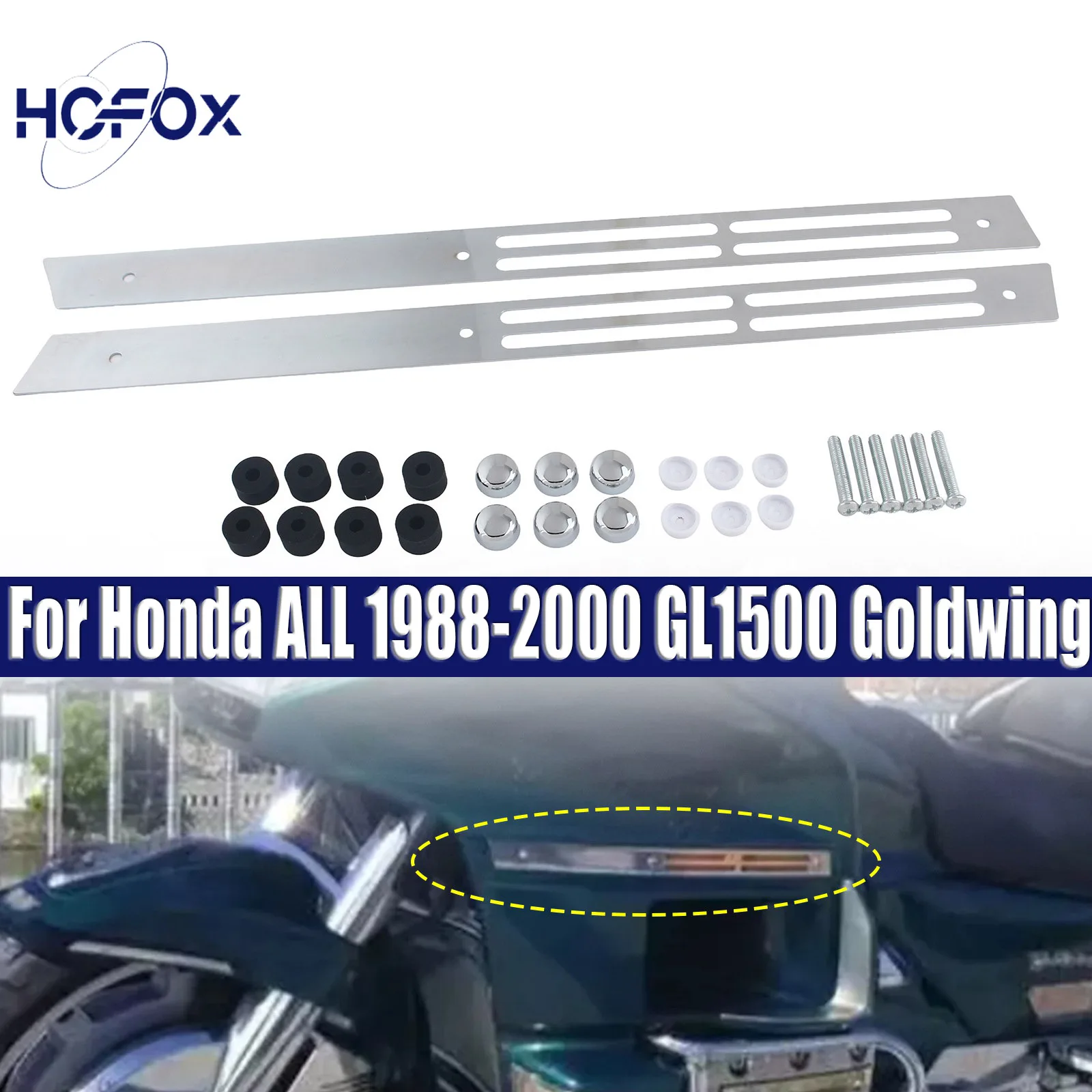 

For Honda ALL 1988-2000 GL1500 Goldwing models Including I/Interstate Motorcycle Iron Fairing Side Moulding Trim