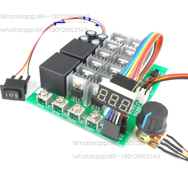 Digital display Percentage of speed 5500W High Power 100A DC Motor Controller 12V24V36V48V55V Motor Drive pwm BLDC motor