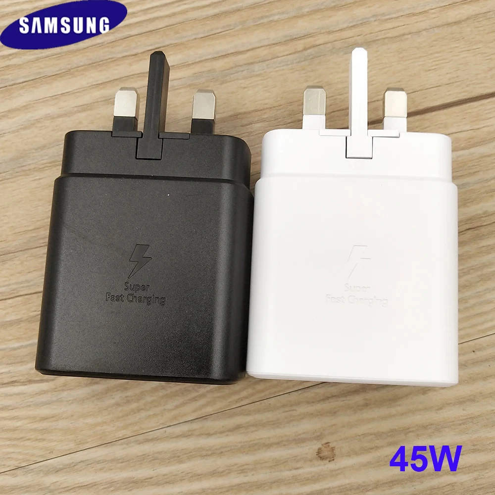 Samsung Super Fast Charger 45W UK PD PSS Quick Charging Adapter Type C Cable For Galaxy S25 S24 S23 