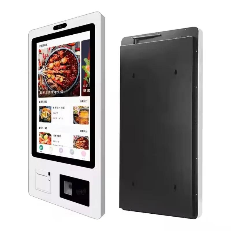 Restaurant 24 27 32 Inch Touch Screen Cashless POS Fast Food Self Service Order Payment Terminal Kiosk Floor Stand Machine