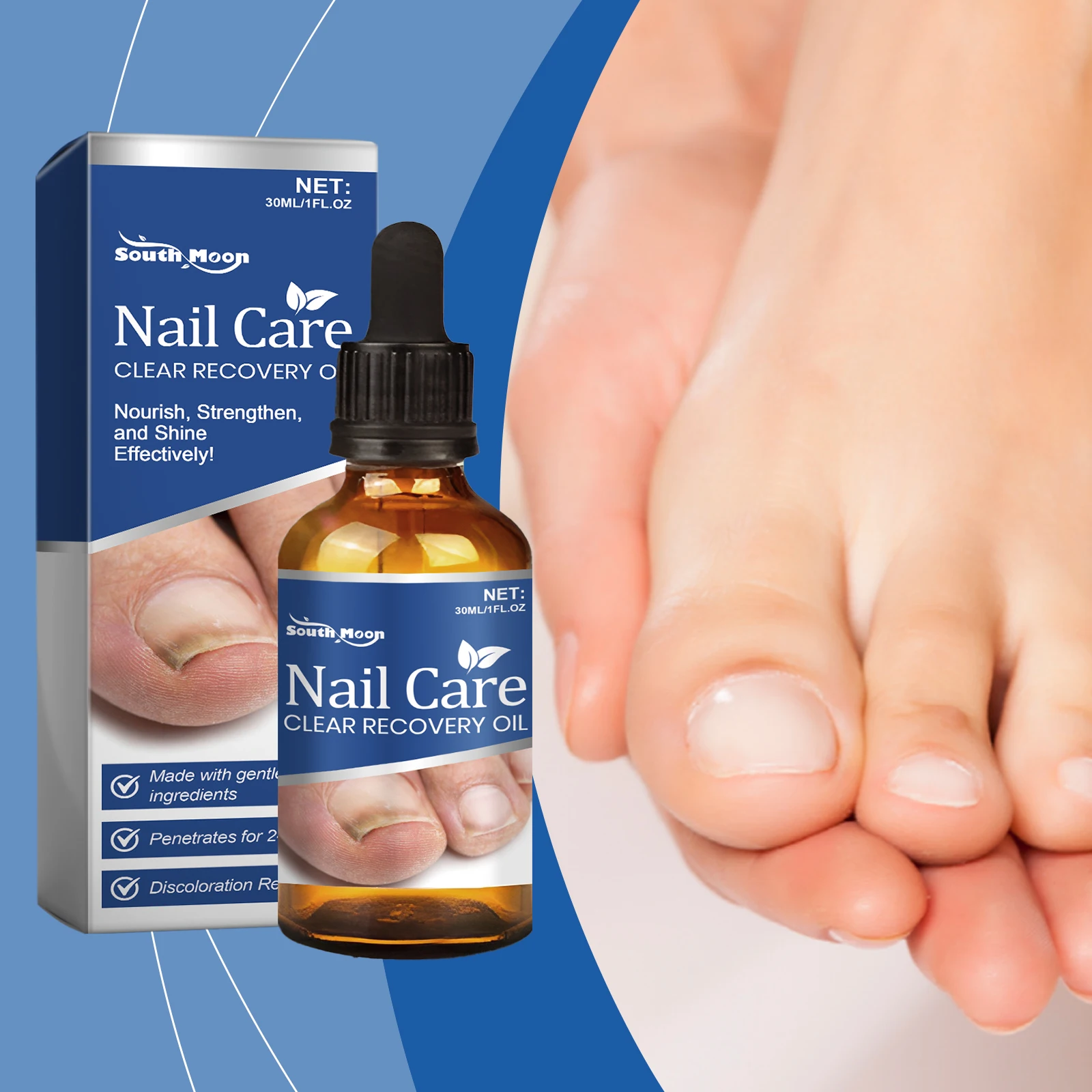 Nail Fungal Treatment Essence Oil Foot Toe Nail Fungus Removal Serum 7 Days Repair Onychomycosi Anti Infection Nail Care Product