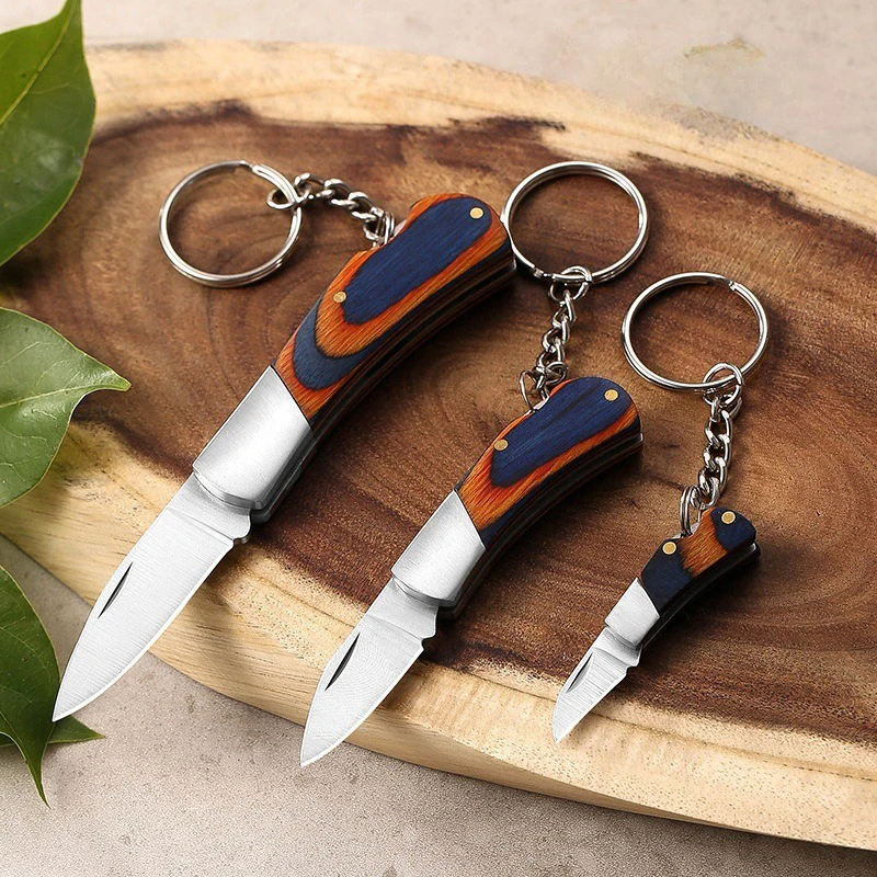 Large, Medium And Small 3 Sizes Portable Folding Knife Outdoor Camping Pocket Knife BBQ Cutter Meat Knives Mini Unpacking Knife