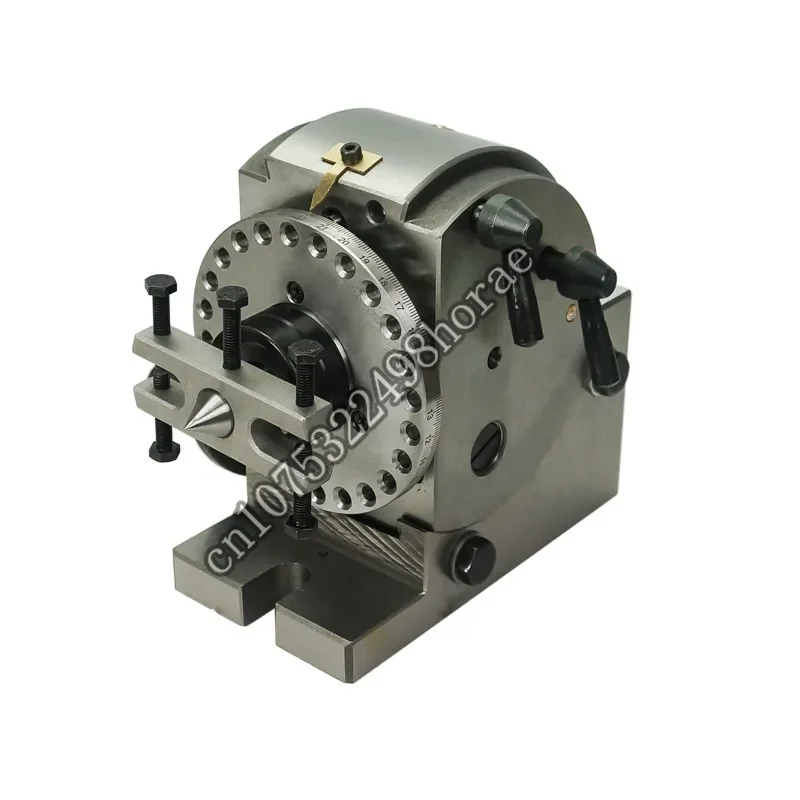 Universal Dividing Head BS-0 4/5 inch 100mm 125mm 3-Jaw Chuck Precision Semi with Tailtop 3-15 Center Height for Milling Machine