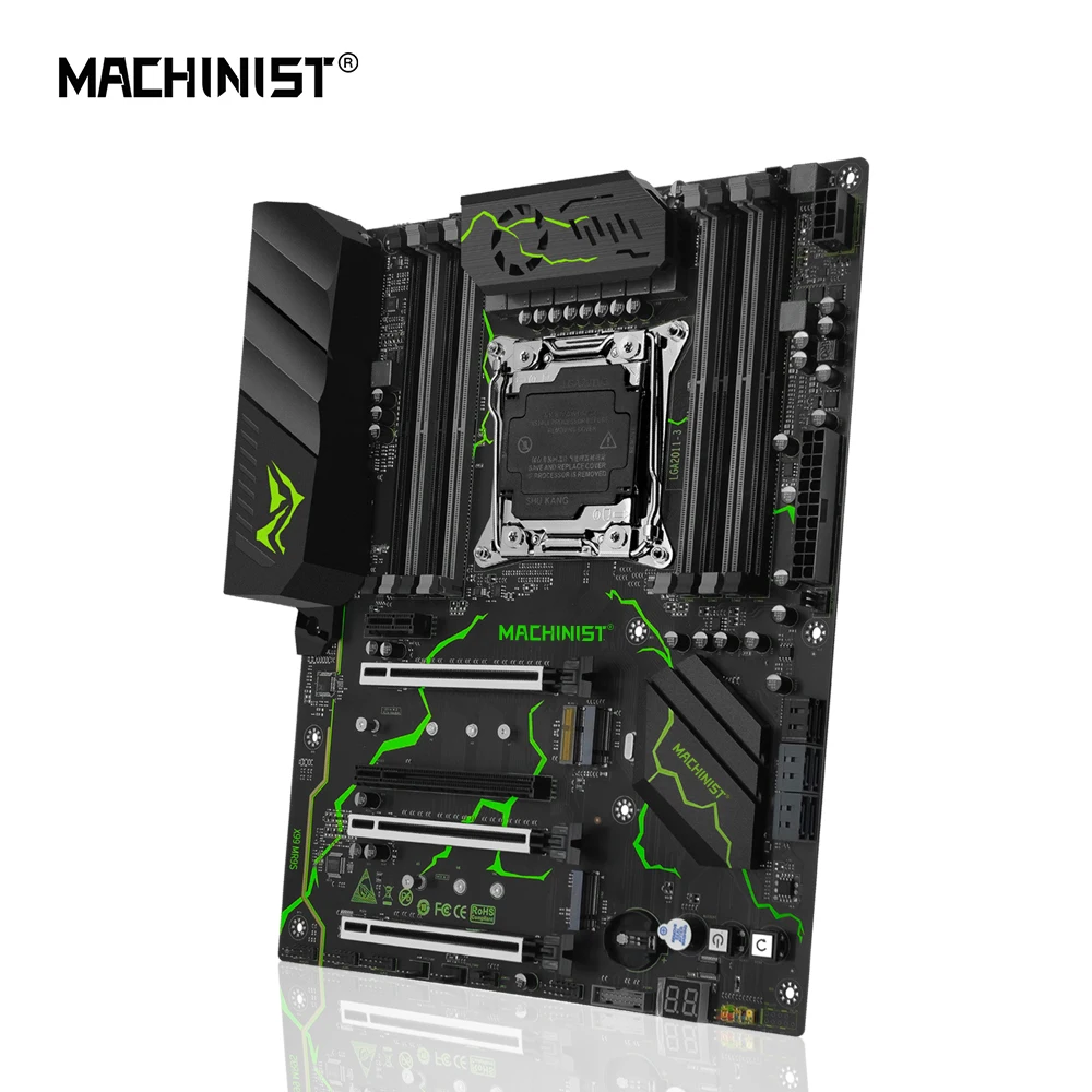 Imagem -04 - Machinist-conjunto de Placa Mãe Kit Mr9s X99 Lga 20113 Cpu Intel Xeon e5 2690 v4 Processador Ddr4 Memória Ram 2x16gb Nvme M.2 Usb Atx