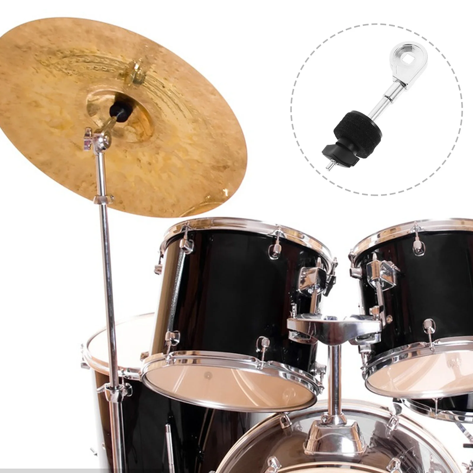 

Cymbal Stacker Attachment Easy Install Cymbal Holder Lightweight Durable Shock Absorption Special Design Fine Craftsmanship Drum