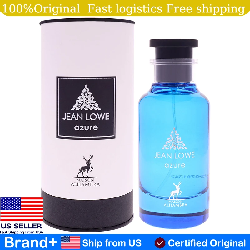 Maison Alhambra Jean Lowe Azure Unisex 3.4 Oz EDP Hair and Body Spray Long Lasting Fragrance Cologne Persistence Portable