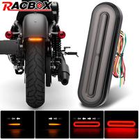 Motorcycle LED Tail Lights with turn signal lamp DRL Moto Flash Red rear brake stop lights Taillight for Dirt Pit Bike ATV UTV