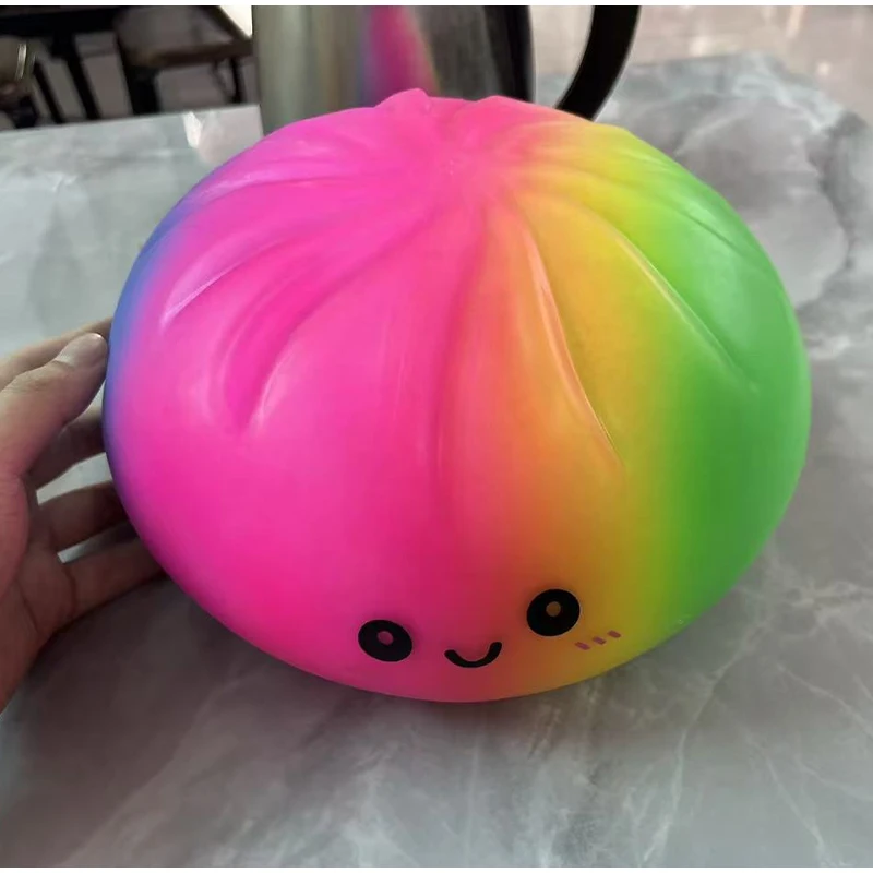 New 25cm Colorful Dumpling Big Stress Balls Reusable Low Rebound Decompression Dough Ball Unique Home Decoration Birthday Gift