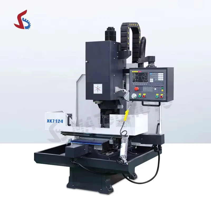 Hot Sale Small Xh7124 Xk7124 Low Cost Widely Used Cnc Milg Hine Price Mini Economical 3 Axis Vertical Bed Type