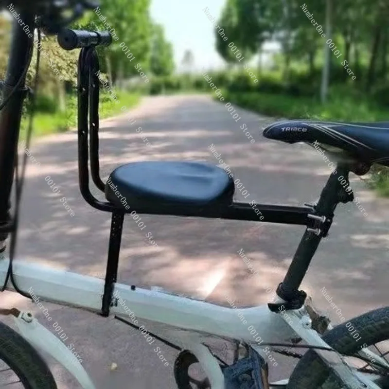 Front Mounted Child Bicycle Seat Safety Baby Carrier for Mountain Bike Folding Bicycle Full Enclosed Kids Rider Chair Adjustable