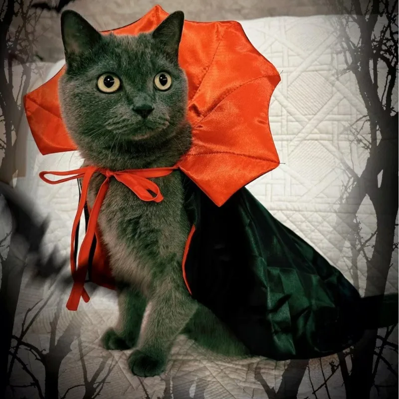 

Cat Dog Costume Pet Halloween Costume Vampire Atmosphere Magic Witch Cloak Funny Cat Dog Cloak Cat Clothes Cat Supplies