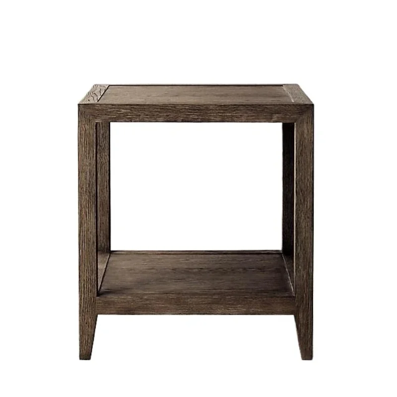 

Italian simple solid wood old edge table American rural retro modern oak coffee table