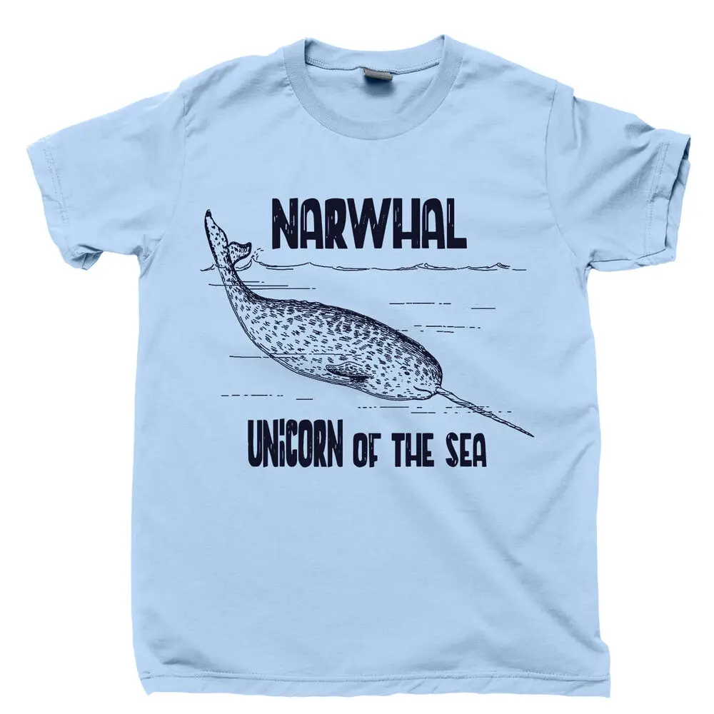 Narwhal T Shirt Wildlife Humpback Killer Whale Orca Dolphin Porpoise Fishing Tee  High Quality 100%Cotton Short Sleeve