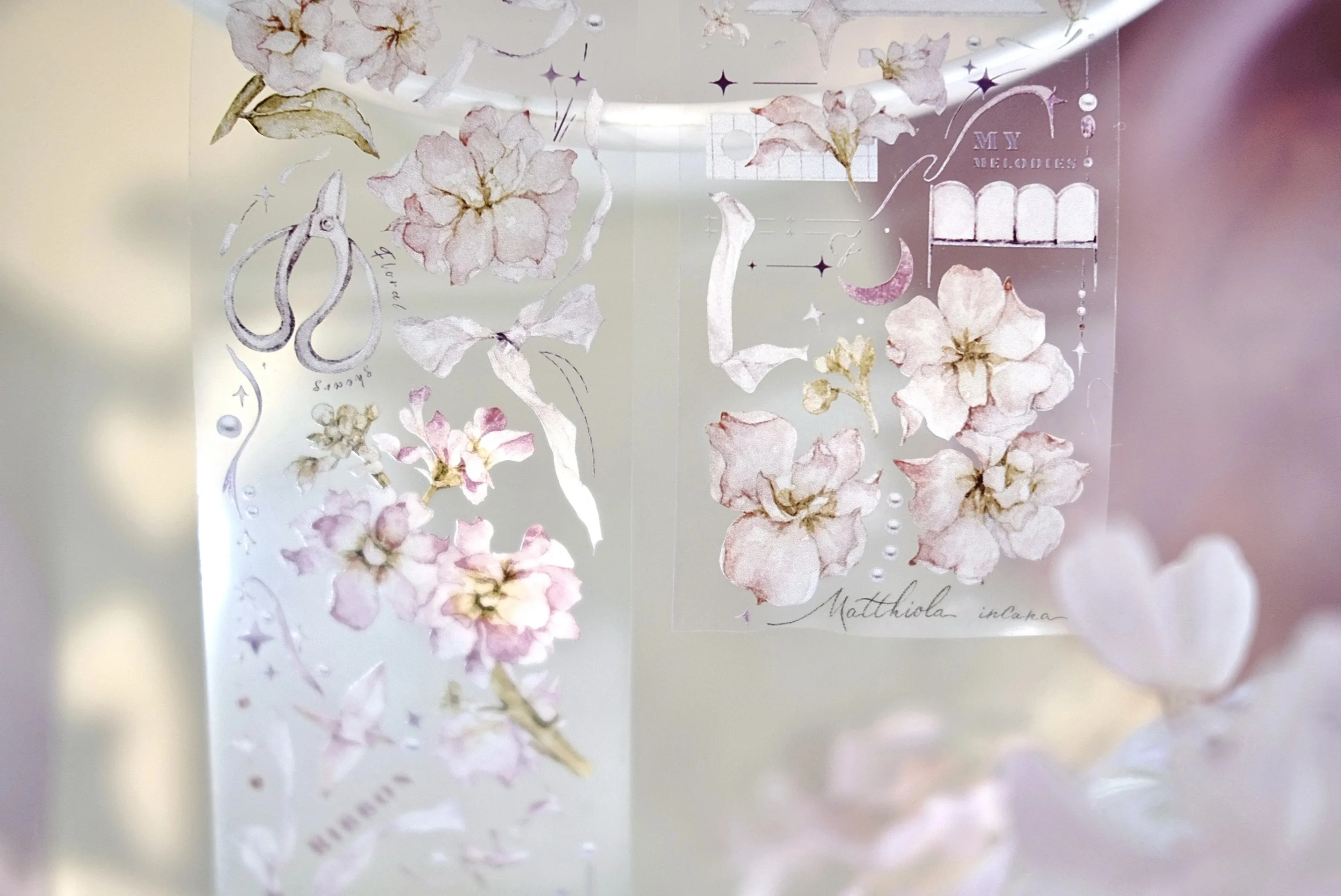 Freckles Tea Vol.04 Vintage Floating Dream Florist Washi PET Tape for Planner Card Making DIY Scrapbooking Decorative Sticker