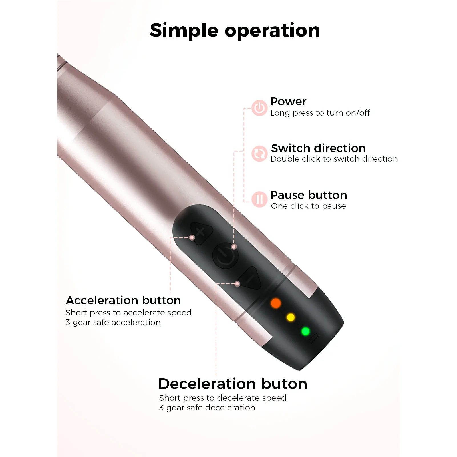 Elektrische nagelboormachine Draadloze nagellakmachine Verstelbare snelheid Draagbare elektrische nagelvijl Manicure Pedicure Gereedschap