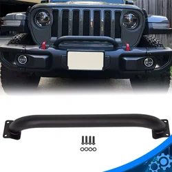 Heavy Duty Front Grille Winch Brush Guard #82215351 Fit for 2018-2024 Jeep Wrangler JL & 2020-2024 Jeep Gladiator JT
