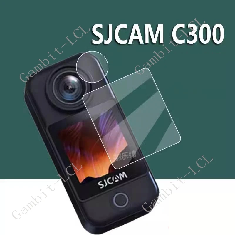 2in 1 For SJCAM C300 Action Camera Lens Screen Protector Hydraulic HD Soft Hydrogel Film Full Protective Screen Protector Cover