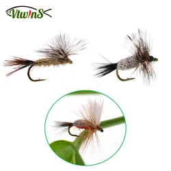 Vtwins Moscas rojas para pesca: húmedas secas con púas