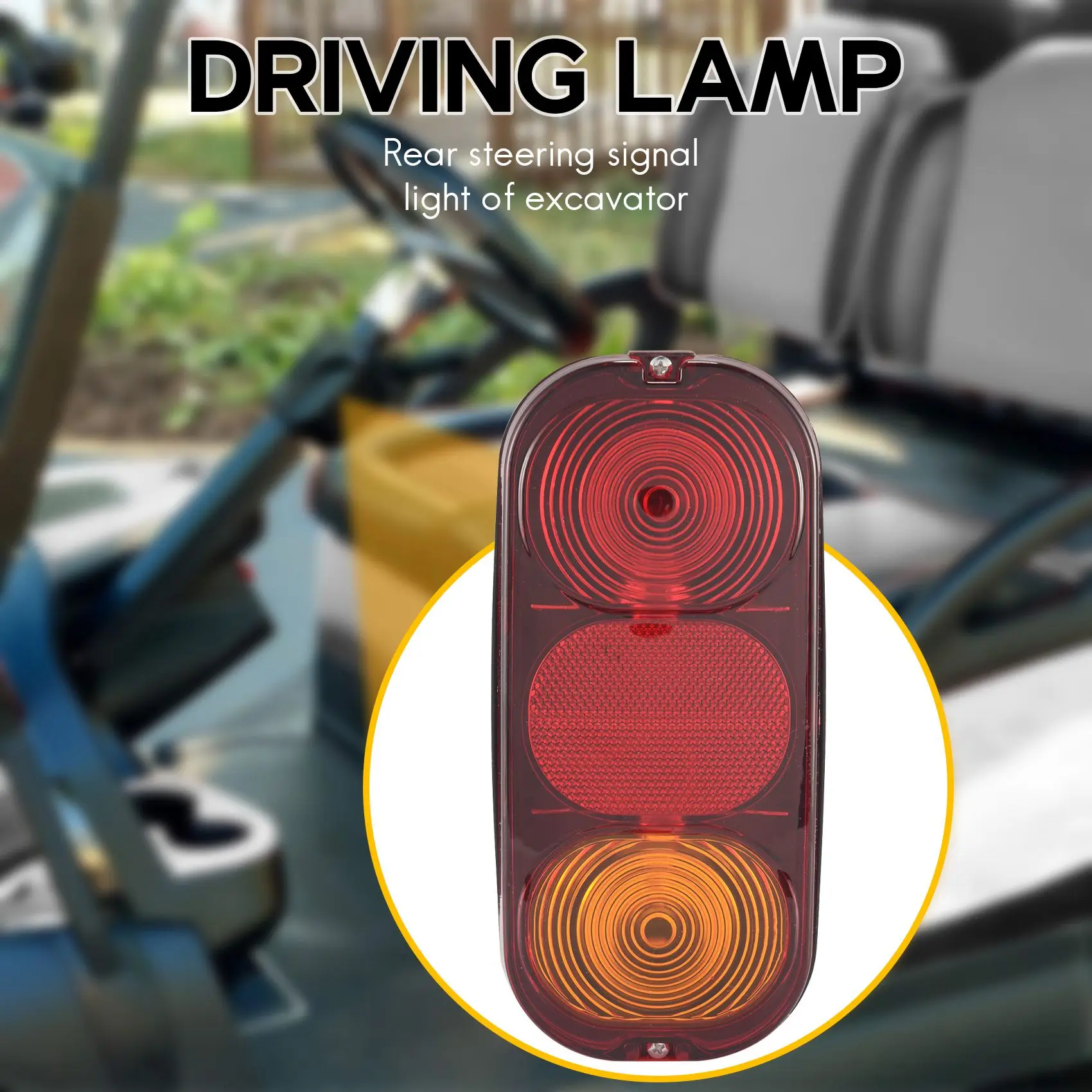 A13F-Excavator Rear Turn Signal Lamp Rear Brake Tail Lamp For JCB 2CX 3CX 4CX Project 12 & 21