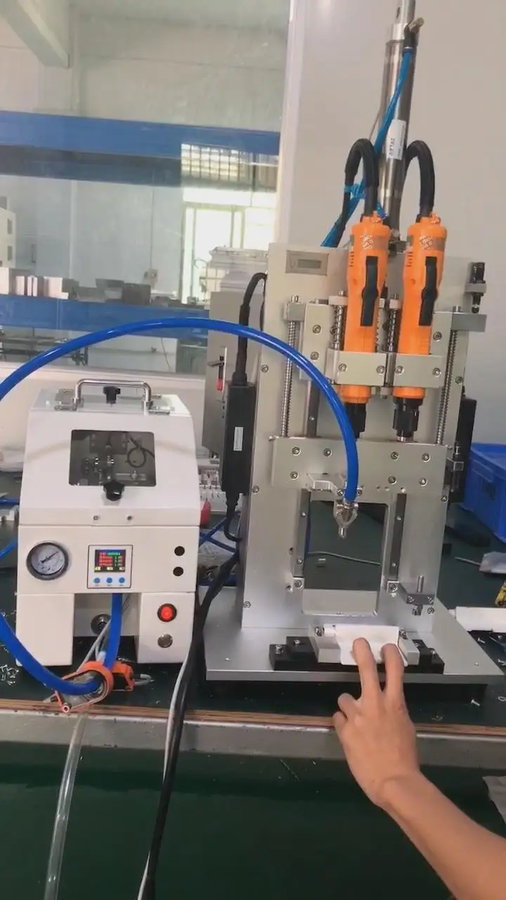 Good Quality Blowing Double Platforms Coordinate Customized Electric Automatic Screwdriver Machine For Assembly Line Tightening