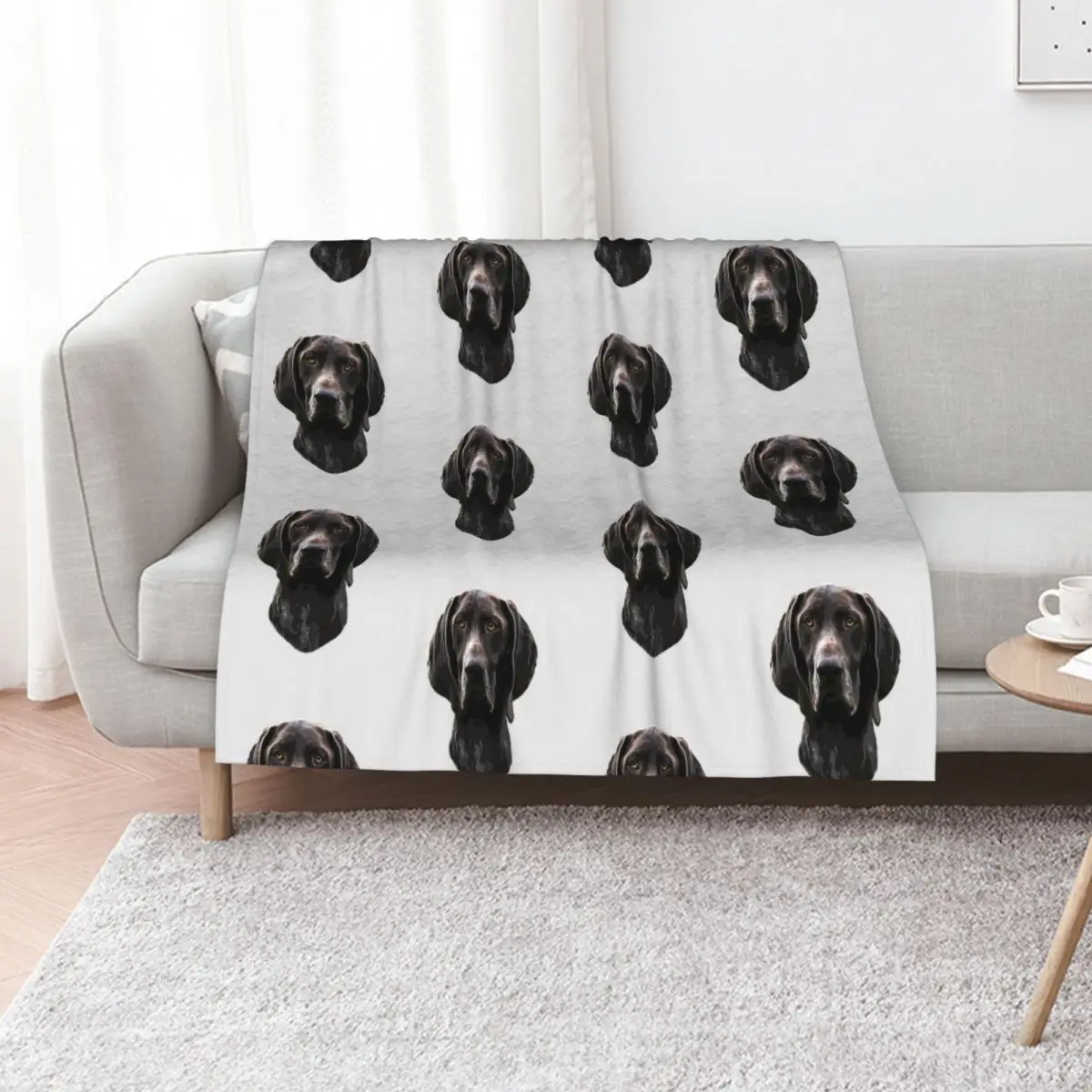 German Pointer Shorthaired GSP Throw Blanket heavy to sleep Weighted Summer Soft Plush Plaid Flannels halloween Blankets