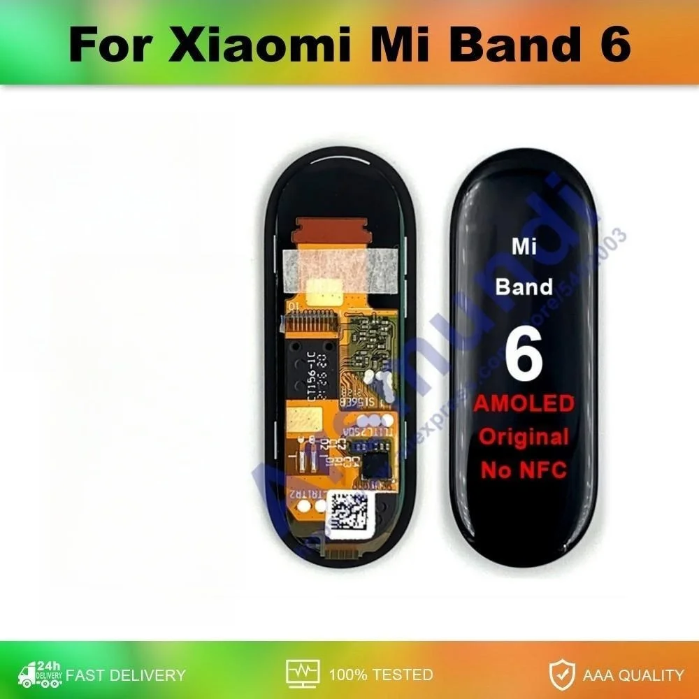 Original AMOLED For Xiaomi Mi Band 6 LCD Display Touch Screen Digitizer Assembly For Xiaomi Band 6 Band6