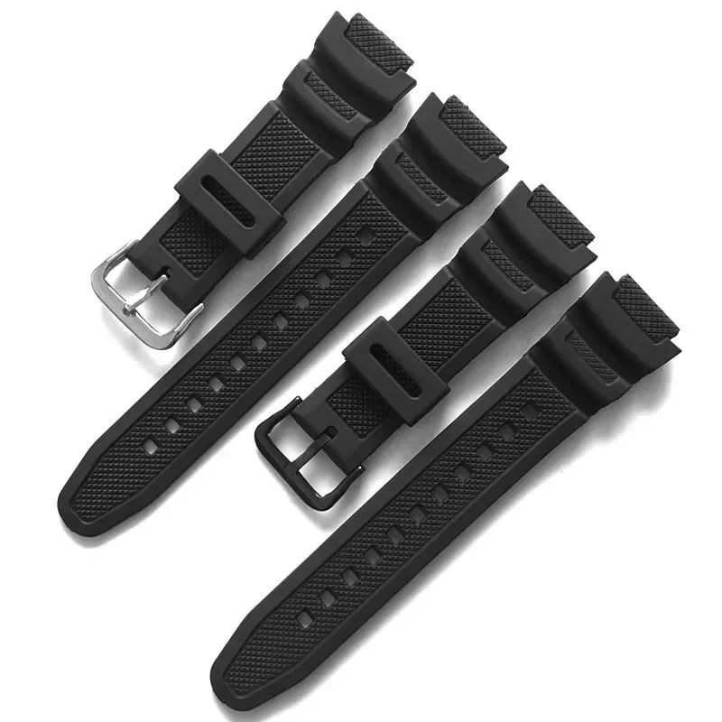 Weiches Sport-Kautschukarmband für AQ-S810W S800 MRW-200 W735 752H Gummi-Uhrenkette Europa 18 mm * 25 mm