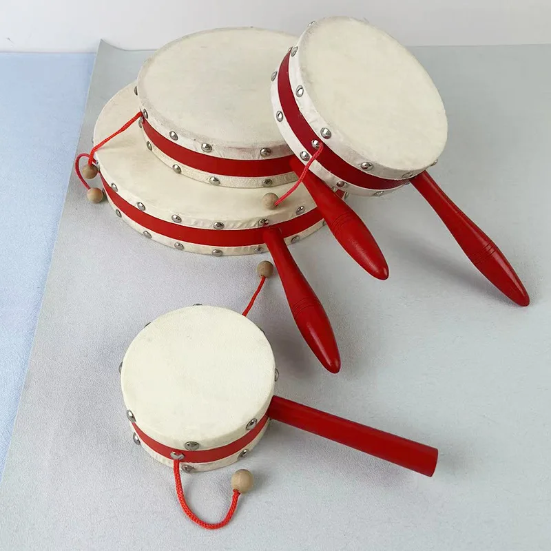 

Hand Rattle Drum Orff Music Instruments For Kids Early Education Preschool Enhancing Musical Perception Rhythm Parent-Child