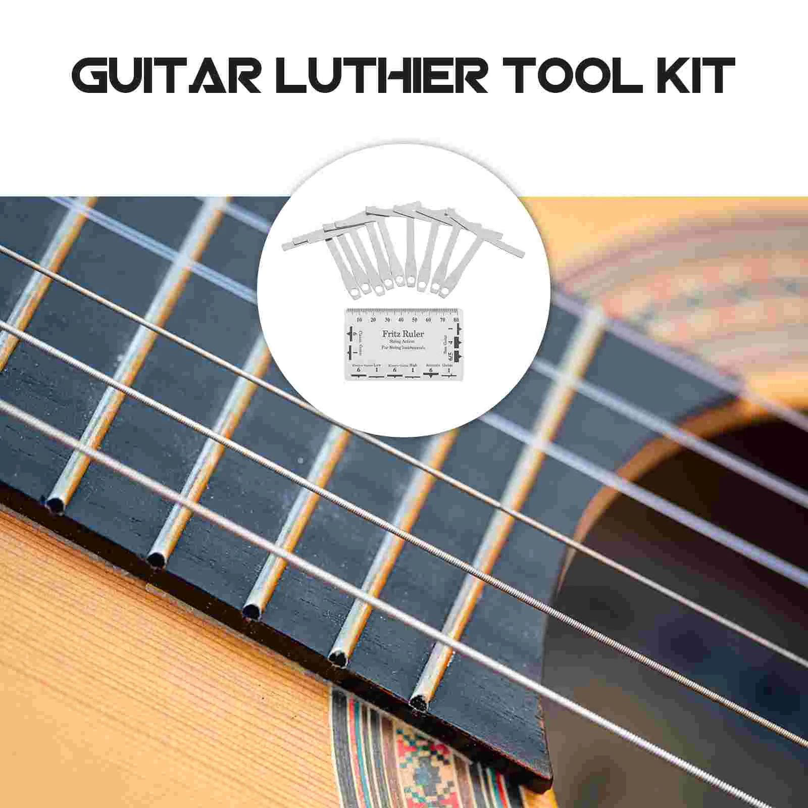 Guitar Tools Repairing Maintenance Kit Measuring for Bass Setup Luthier Radius Gauge Accessories